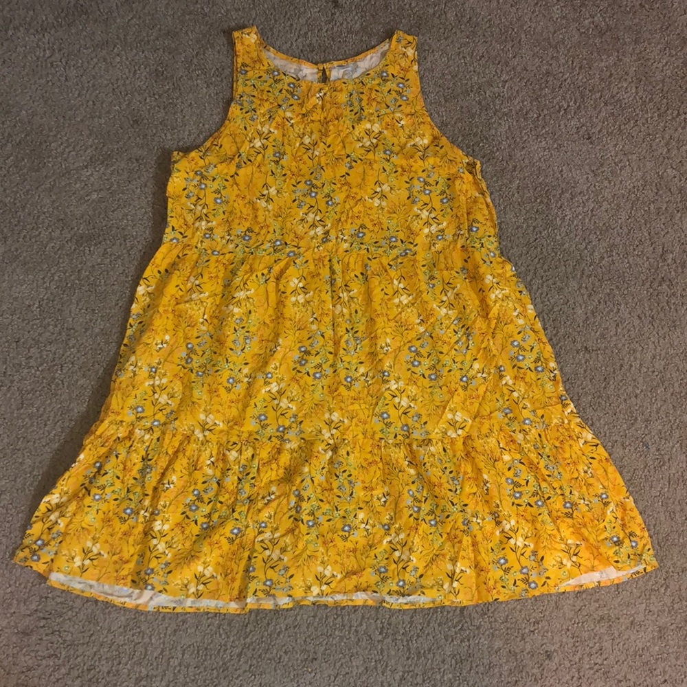 Yellow Floral Sun Dress